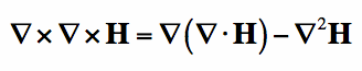 vector identity curl of curl